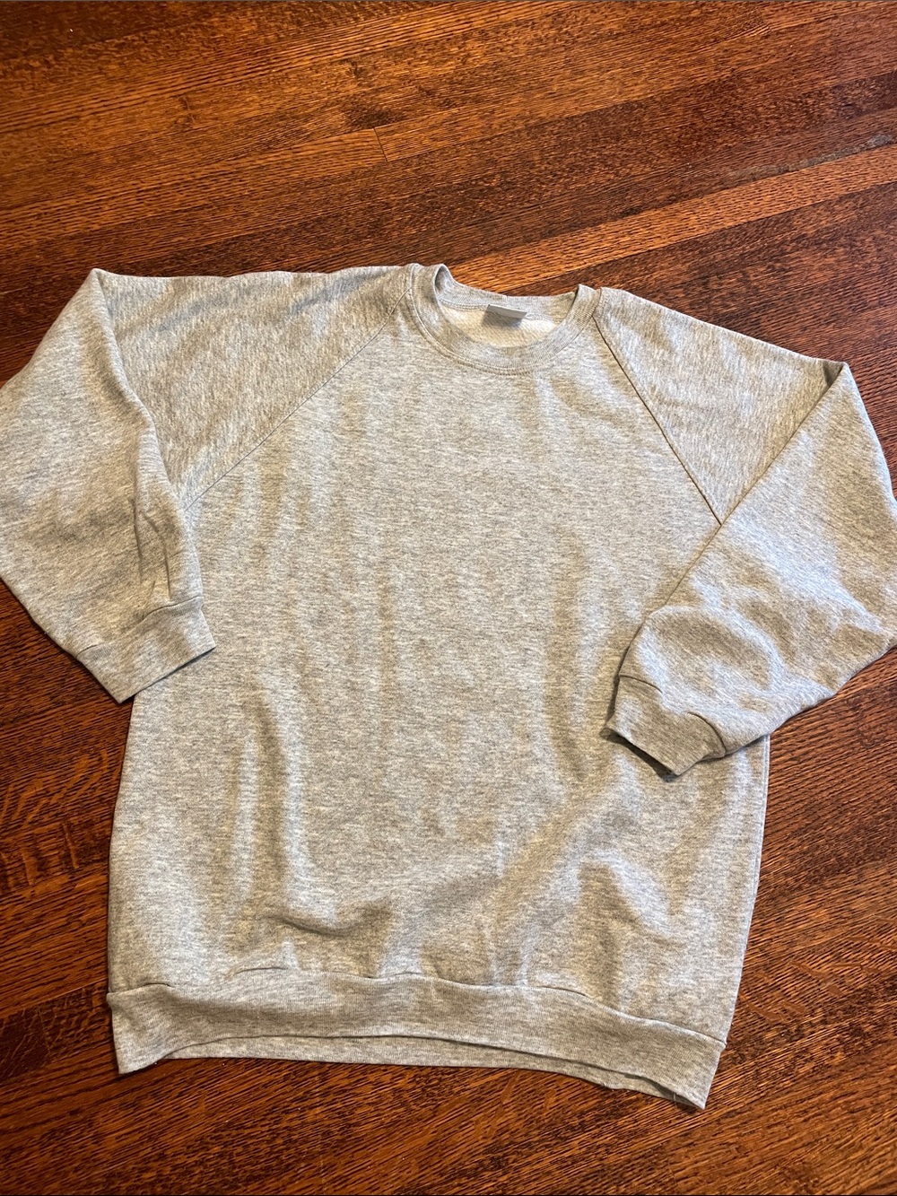 Vintage Crewneck Men's Sweater - Gray Size Large